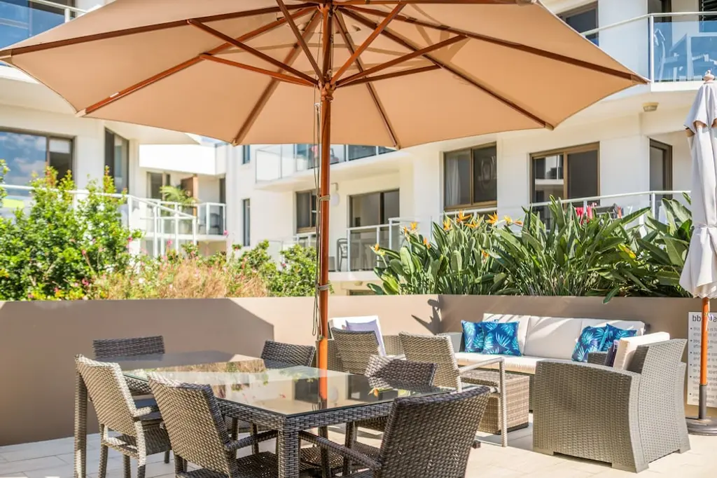 Bayview Beachfront Apartments, in town right on the beach image 2